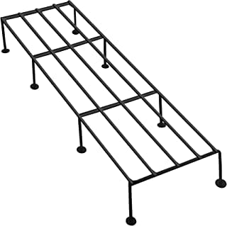Heavy Duty Rectangular Plant Pot Stand – 8 Legs Metal Planter Stand, Rust Resistant Galvanised Iron, Holds 80–90 Kg for Balcony, Garden &amp; Indoor Use